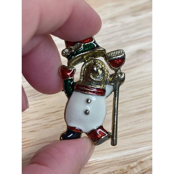 Vintage Snowman Brooch $5 with bundle - Picture 1 of 8